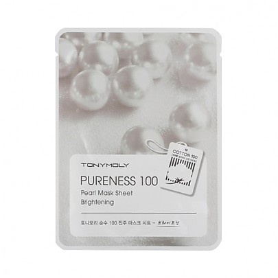 Tonymoly Pureness 100 Mask Sheet Pearl 21ml - maska Rozświetlająca
