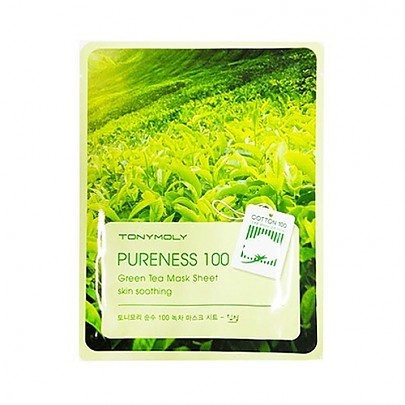 Tonymoly Pureness 100 Mask Sheet Green Tea 21ml - maska kojąca