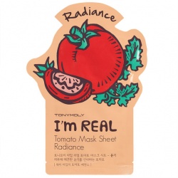 Tony moly I`m REAL Tomato Mask Sheet Radiance 21ml - maska rozświetlająca