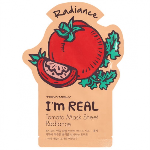Tony moly I`m REAL Tomato Mask Sheet Radiance 21ml - maska rozświetlająca