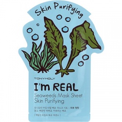 Tonymoly I`m REAL Seaweeds Mask Sheet Skin Purifying 21ml - maska oczyszczająca
