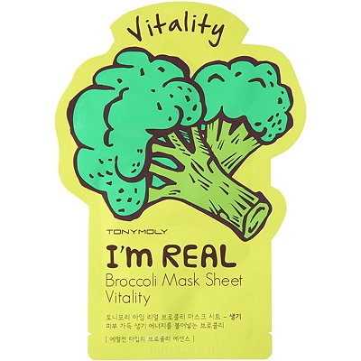 Tonymoly I`m REAL Broccoli Mask Sheet Vitality 21ml - maska rewitalizująca