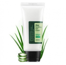 COSRX Aloe Soothing Sun Cream SPF50+ 50ml - kojąco-nawilżający krem z filtrem 