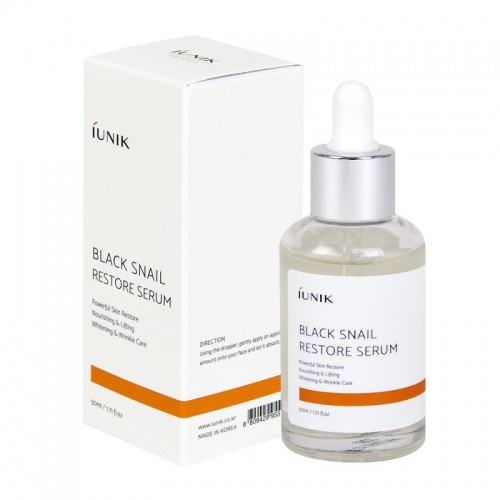 iUNIK Black Snail Restore 50ml - Serum ujędrniająco-regenerujące