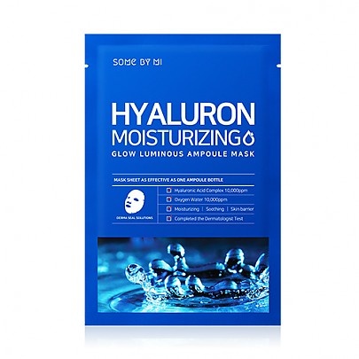 SOME BY MI Hyaluron Moisturizing Glow Luminous Ampoule Mask 25g - maseczka nawilżająca