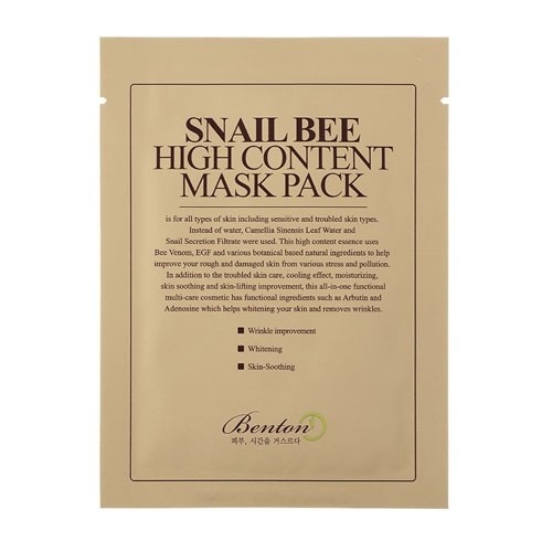 BENTON Snail Bee High Content Mask Pack 20g - maska przeciwstarzeniowa