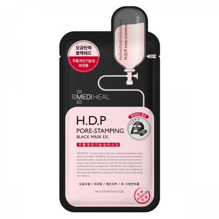 Mediheal H.D.P Pore-Stamping Black Mask EX 25ml - czarna maska oczyszczająco-napinająca