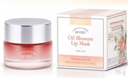 Petitfee Oil Blossom Lip Mask Camelia Seed Oil 15g - nawilżająca maseczka do ust