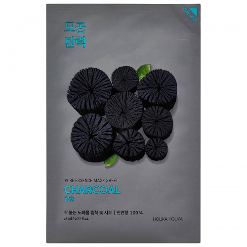 Holika Holika Pure Essence Mask Sheet Charcoal 23ml - maska oczyszczająca