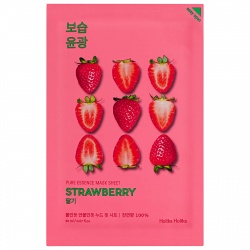 Holika Holika Pure Essence Mask Sheet Strawberry 23ml - maska regenerująco-rozjaśniająca