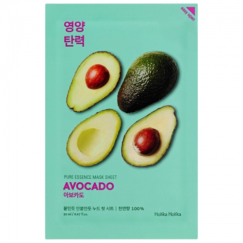 Holika Holika Pure Essence Mask Sheet Avocado 23ml - maska regenerująco-nawilżająca