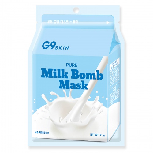 G9SKIN Milk Bomb Mask Pure 21ml - mleczna maska nawilżająca