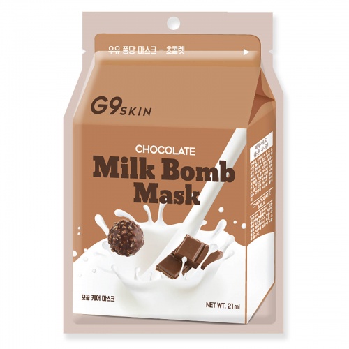 G9SKIN Milk Bomb Mask Chocolate 21ml - mleczna maska oczyszczająco-nawilżająca