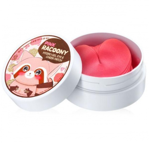 Secret key Pink racoony hydro gel eye cheek patch 60szt - regenerująco-łagodzące płatki pod oczy 