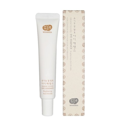 WHAMISA Organic Flowers Eye Essence Brightening Anti-Wrinkle - Przeciwzmarszczkowa esencja rozjaśniająca pod oczy