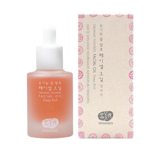 WHAMISA Organic Flowers Facial Oil Deep Rich 26ml - olejek nawilżający