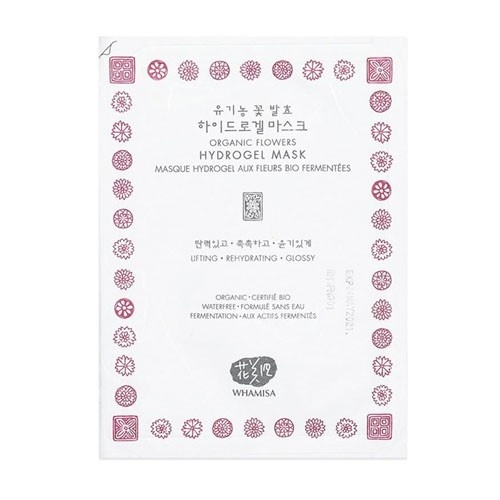 WHAMISA Organic Flowers Hydrogel Mask 33g - Hydrożelowa maska regenerująca