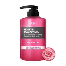KUNDAL Honey&Macadamia Body Lotion English Rose - balsam do ciała - angielska róża