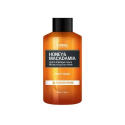 KUNDAL Honey&Macadamia Body Wash English Rose - żel pod prysznic - angielska róża