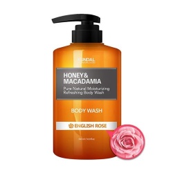 KUNDAL Honey&Macadamia Body Wash English Rose - żel pod prysznic - angielska róża