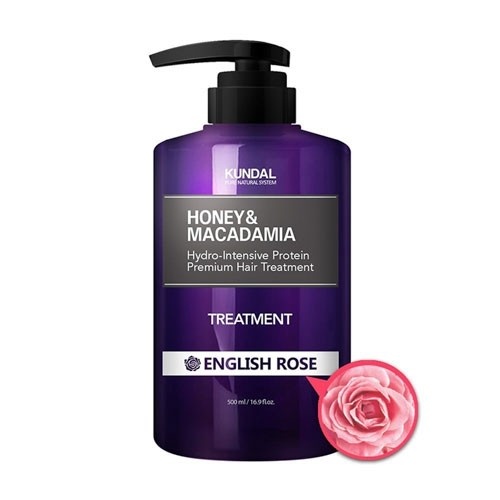 KUNDAL Honey&Macadamia Treatment English Rose - Odżywka do włosów - angielska róża