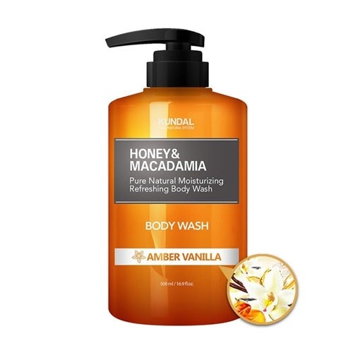 KUNDAL Honey&Macadamia Body Wash Amber Vanilla - Żel pod prysznic - bursztyn, wanilia