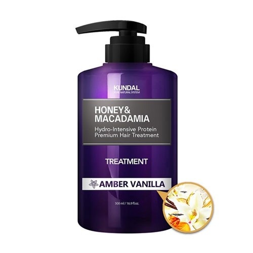 KUNDAL Honey&Macadamia Treatment Amber Vanilla - Odżywka do włosów - bursztyn, wanilia