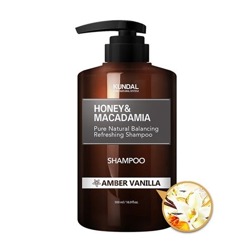 KUNDAL Honey&Macadamia Shampoo Amber Vanilla - Szampon do włosów - bursztyn, wanilia