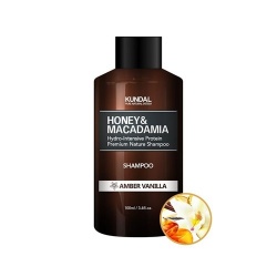 KUNDAL Honey&Macadamia Shampoo Amber Vanilla - Szampon do włosów - bursztyn, wanilia