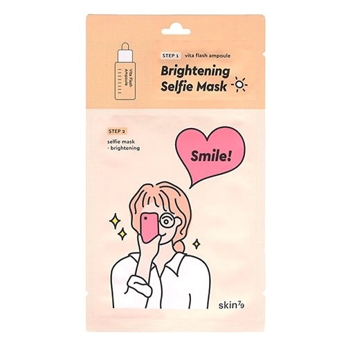 SKIN79 SELFIE MASK BRIGHTENING 2 STEP 26,5ml - Maska nawilżająco-odżywcza