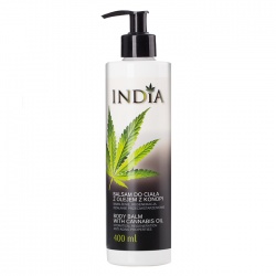 India Body balm with Cannabis Oil 400ml - nawilżający BALSAM DO CIAŁA