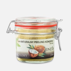 India Peeling with Cannabis Oil 250ml - NATURALNY PEELING kokosowy