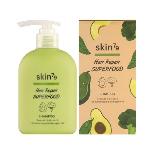 SKIN79 Hair Repair Superfood Shampoo Avocado & Broccoli 230ml - Szampon dla przeciążonych i zniszczonych włosów