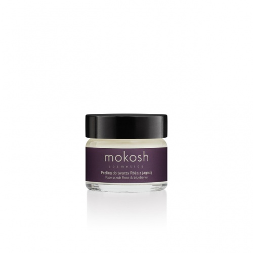 Mokosh active face scrub - Aktywny peeling Róża z jagodą