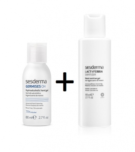 Sesderma Zestaw: Żel antybakteryjny Germises OH 80 ml + Lactyferrin 80 ml