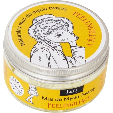 LaQ Natural Face Cleansing Mousse 100ml - Mus do mycia twarzy peelingujący 