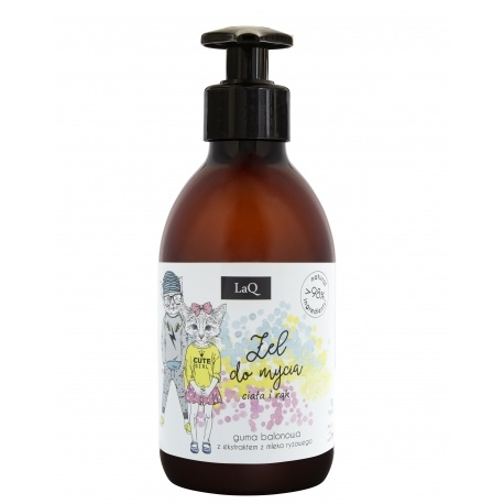 Laq naturalny żel do mycia dla dzieci guma balonowa 300ml