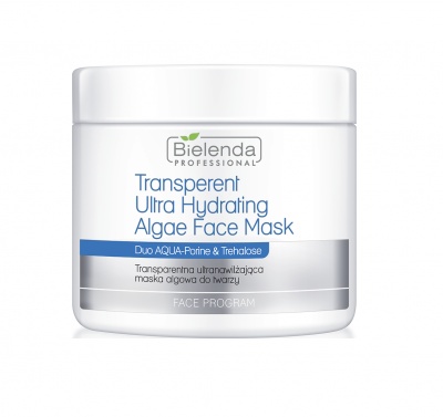 Bielenda Professional Transparent Ultra Hydrating Algae Face Mask 190g - Maska ultra nawilżająca 