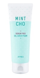 A'pieu Mintcho Sebum Free Oil Catch Foam 150ml - Oczyszczająca Pianka 