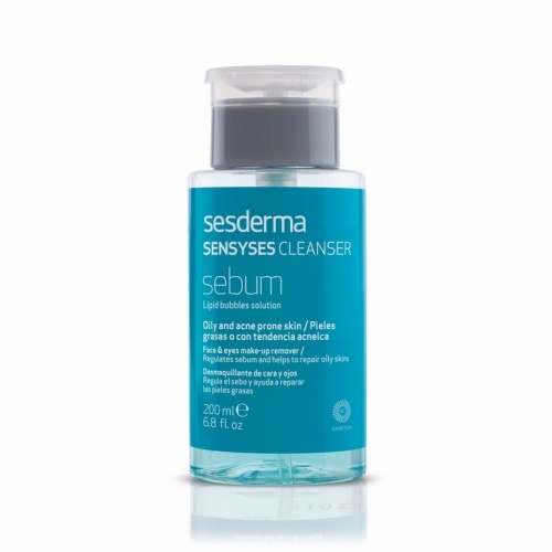 Sesderma Sensyses Cleanser Sebum 200ml - Płyn oczyszczający do skóry tłustej i trądzikowej