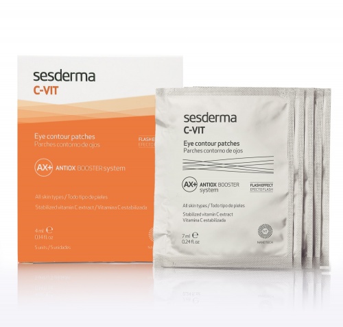 Sesderma C-VIT Eye Contour Patches 5x4 ml - rewitalizujące Płatki pod oczy 