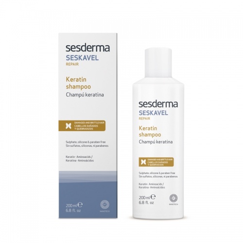 Sesderma Seskavel 200ml - Szampon z keratyną 