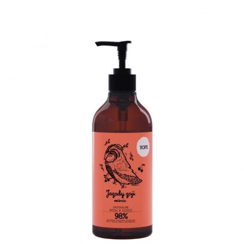 YOPE Naturalne Mydło w płynie Jagody Goji i Wiśnia 500ml