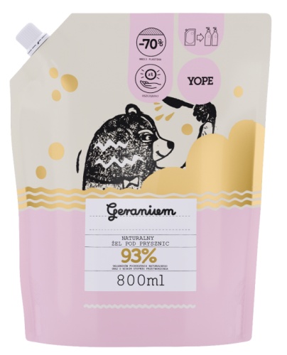 YOPE Żel pod prysznic Geranium