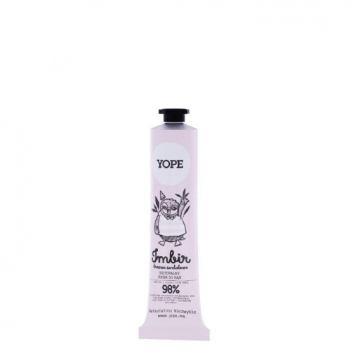 YOPE Naturalny Krem do Rąk Imbir i drzewo sandałowe 100ml