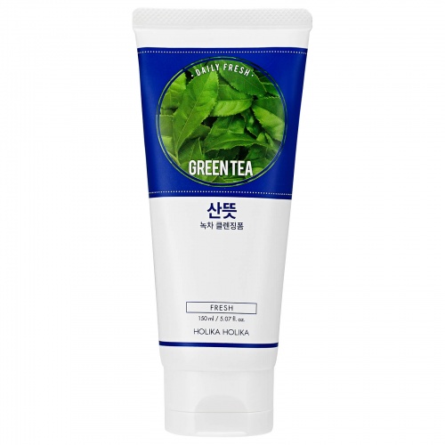 Holika Holika Daily Fresh Green Tea Cleansing Foam 150ml - Oczyszczająca pianka z zieloną herbatą 