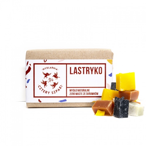 Mydlarnia Cztery Szpaki MYDŁO LASTRYKO 110g - MYDŁO ZERO WASTE ZE SKRAWKÓW