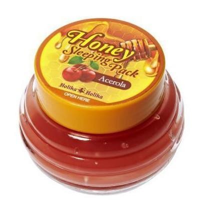 Holika Holika Honey Sleeping Pack Acerola 90ml - nawilżająco-rozjaśniająca maseczka na noc