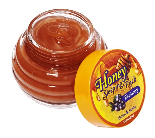 Holika Holika Sleeping Pack Blueberry 90ml - maska łagodząco-nawilżająca na noc