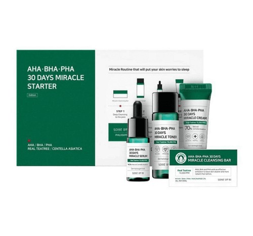 SOME BY MI AHA.BHA.PHA 30 Days Miracle Starter Kit - Zestaw oczyszczający